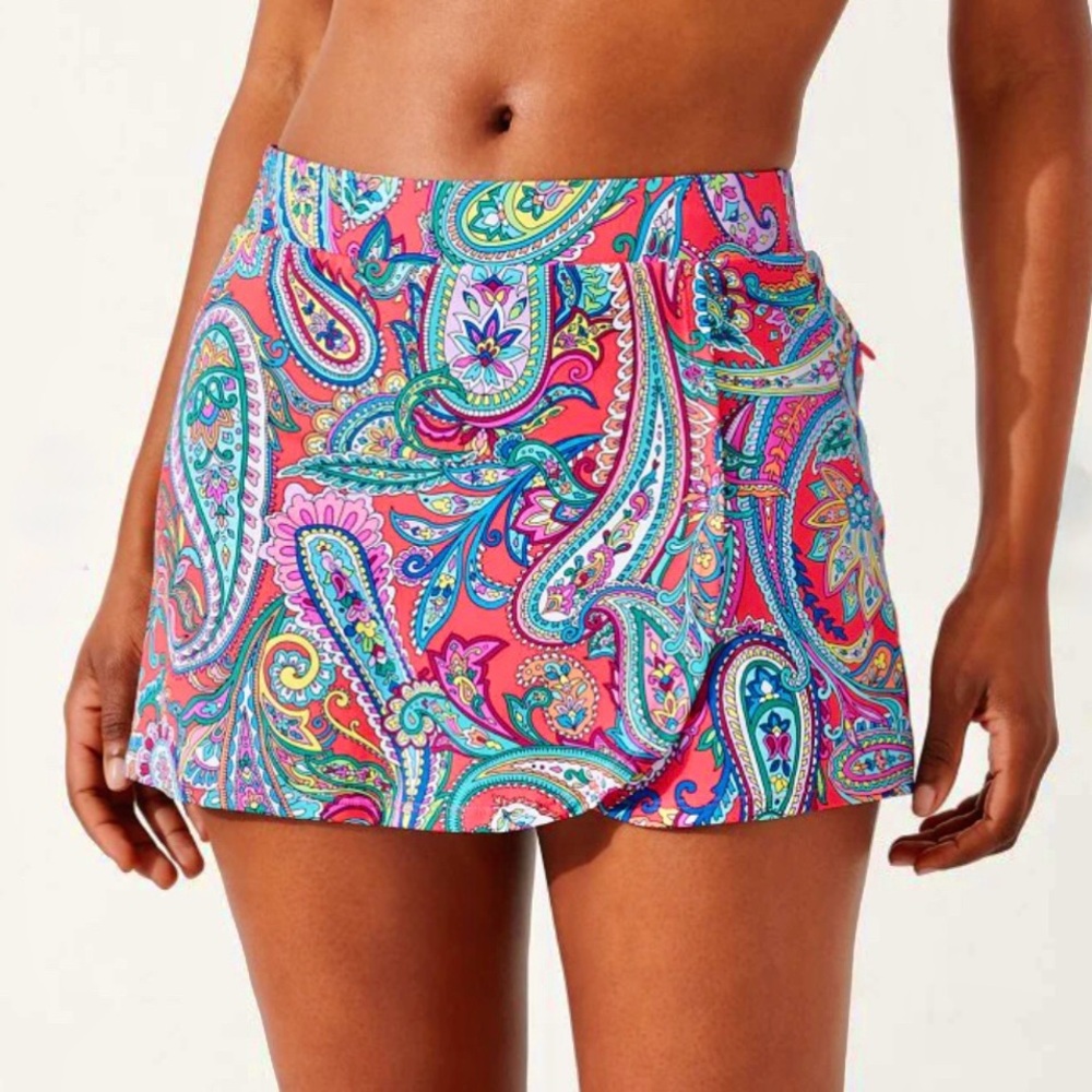 Tommy Bahama Paisley Keys Skort - Picture 2 of 14